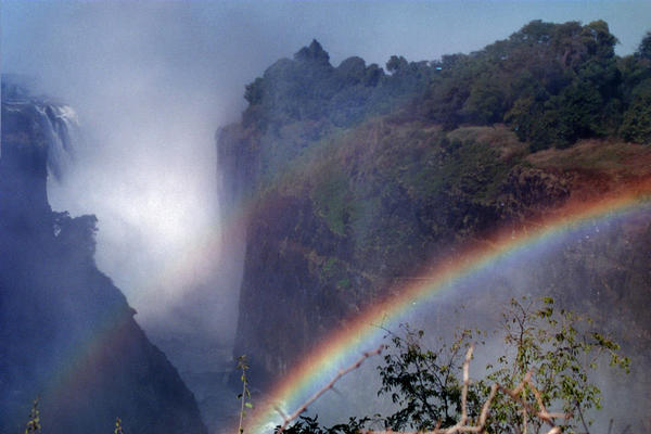 Double rainbow, Victoria falls