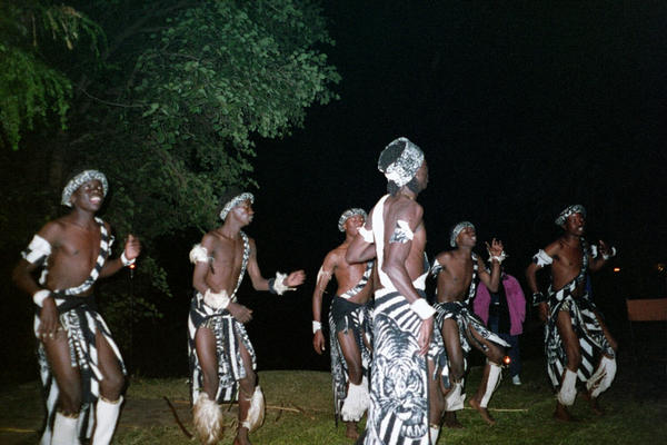 Native dancers - singing 'The lion sleeps tonight'