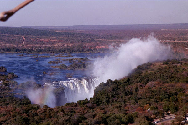 Vic Falls from a balloon