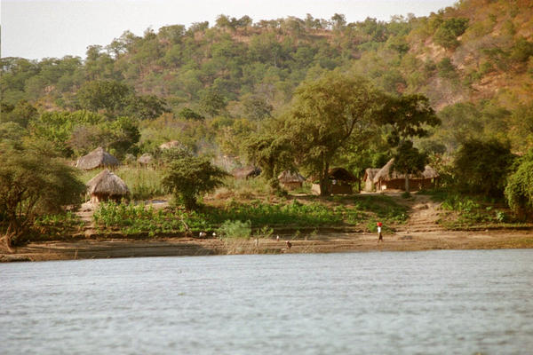 Scenic village, from the canoe