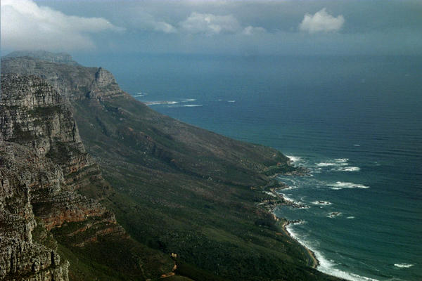 View from Table Mountain, between the clouds